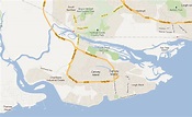 Canvey Island map | المرسال