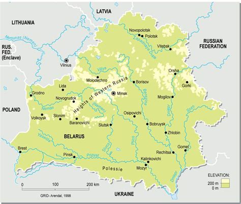 Drag and drop countries around the map to compare their relative size. Weißrussland Fluss Karte