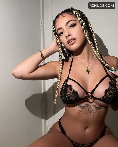 Malu Trevejo Sexy Shows Tits As She Poses In Lace Lingerie In A Photoshoot Nude Nudecl