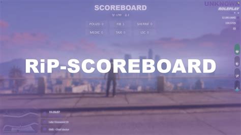 Rip Scoreboard Fivem Script By Rip Development Youtube