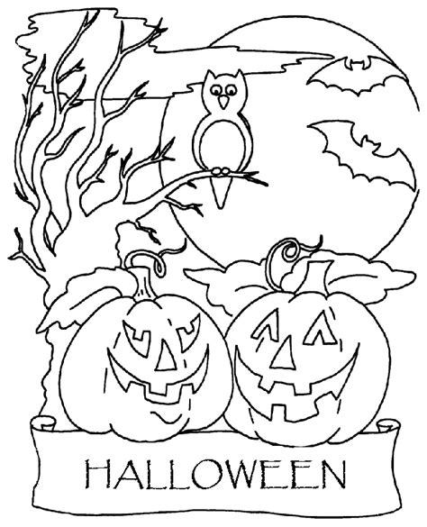 Planse De Colorat Pentru Copii Halloween Coloring To Print