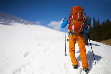 Two Climbers On Top Stock Image Image Of Landscape 118493445
