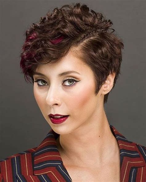 19 Cute Wavy Curly Pixie Cuts For Short Hair Pretty Designs Hot Sex