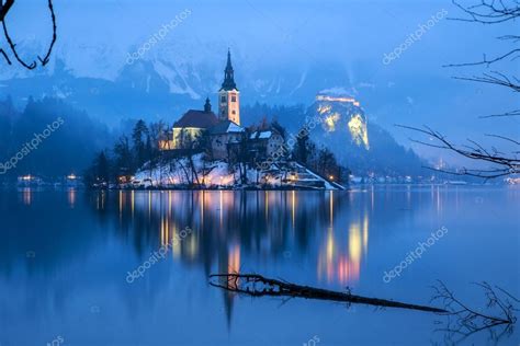 Bled With Lake In Winter Slovenia Europe Stock Photo By ©kavita 60880153