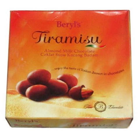 About 15% of these are chocolate. Beryl's Tiramisu: Almond Milk Chocolate