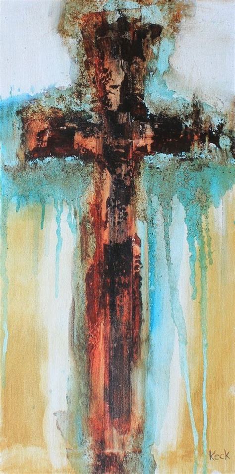 Cross Paintings By Keck Original Abstract Cross Art Painting Cross