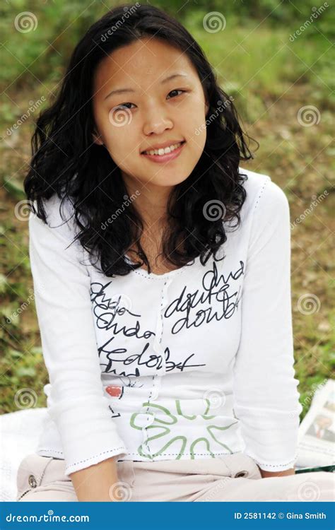 Pretty Asian Girl Smiling Stock Photo Image Of Expression 2581142