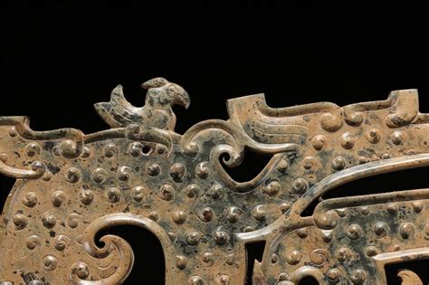 Chinese Ancient Jade Dragon Plaque Han Dynasty