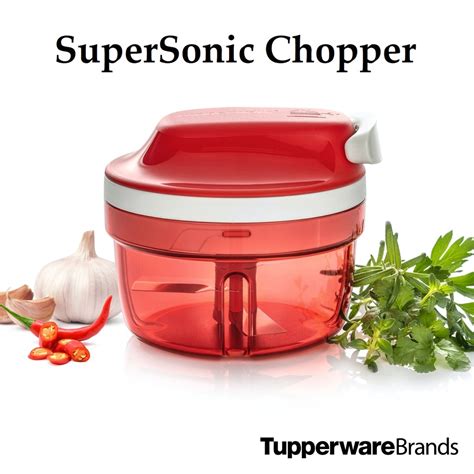 Tupperware Super Sonic Chopper Food Speedy Manual Food Hand Cutter
