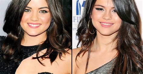 Lucy Hale And Selena Gomez Celeb Look Alikes Us Weekly