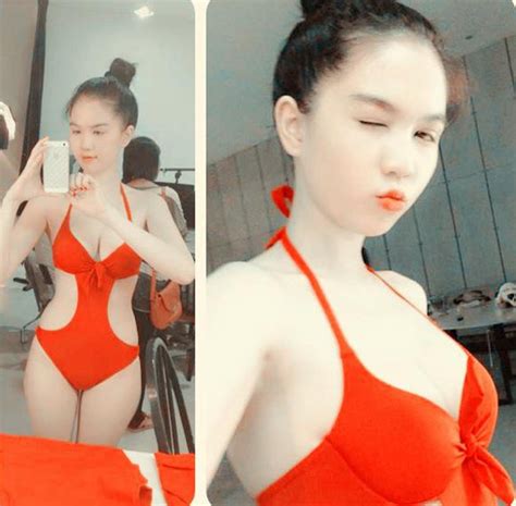 Ngoc Trinh In Red Bikini Viet Nam Bikini Model Asian Beauties Part Jav Photo Sexy Girl