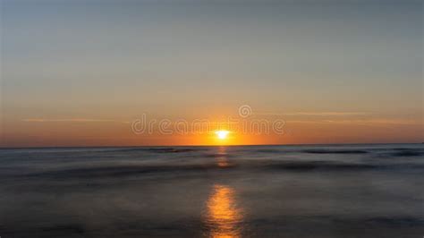 Beautiful Horizon Of The Sea On The Sunset Stock Image Image Of