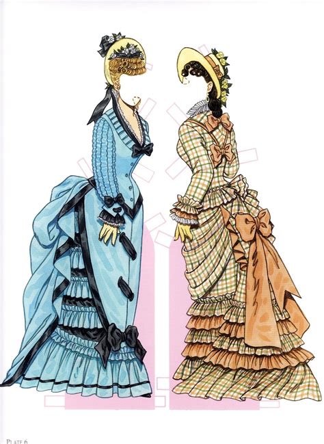Victorian Paper Dolls Victorian Costume Vintage Paper Dolls Fashion History Fashion Art