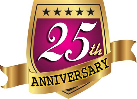 25th Wedding Anniversary Logo Png Free Logo Image