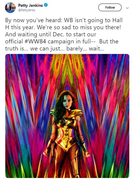Wonder Woman 1984 Poster Reveals Dianas Brand New Gold Costume