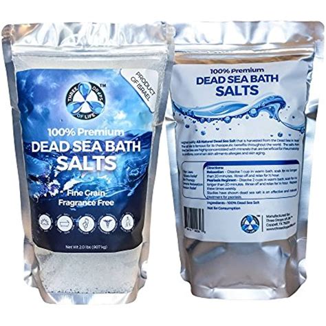 Therapeutic Dead Sea Bath Salt Best 100 Pure All Natural Fine Grain