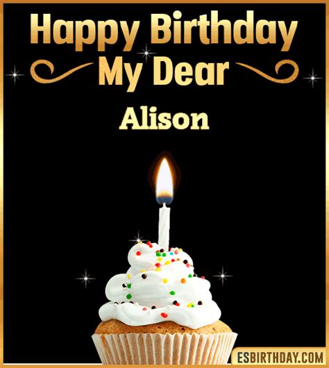 Happy Birthday Alison  🎂 Images Animated Wishes【25 S】