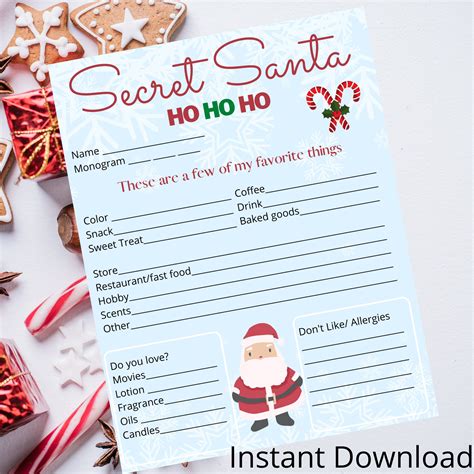 Secret Santa List Secret Santa T Exchange Christmas Time Is Here
