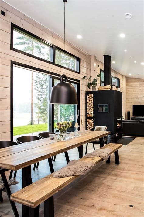 Inspiration For A Modern Log House Honka In 2021 Modern Cabin