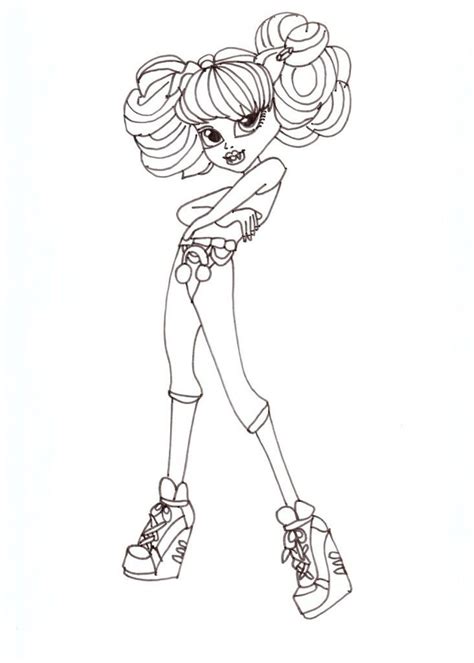 Monster High Dolls Coloring Pages Clip Art Library