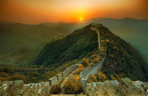 2048x1334 Great Wall Of China Sunset Wallpaper Coolwallpapersme