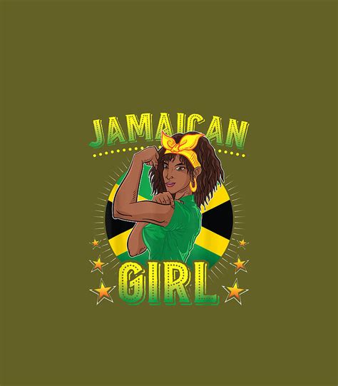 jamaican girl queen empress rastafari reggae jamaica flag digital art by gabriq kinda fine art