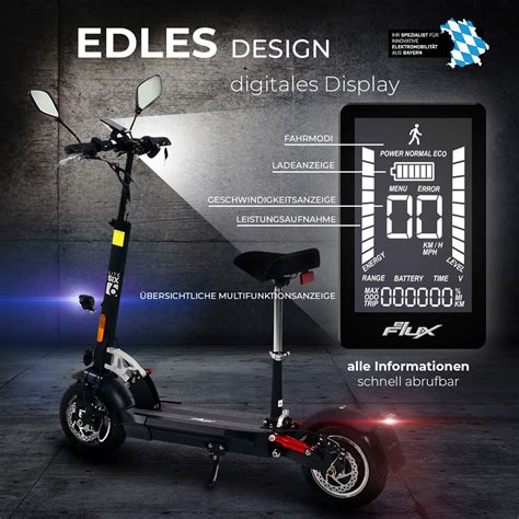 Eflux Lite Six 1000w Elektro Roller E Scooter Straßenzulassung
