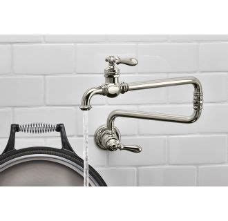 Diamond seal technology is less hassle to install and helps your faucet perform like new for life, reducing leak points and lasting twice as long as the industry standard Kohler K-99270-CP Polished Chrome Artifacts 22" Double-Jointed Swinging Pot Filler ...