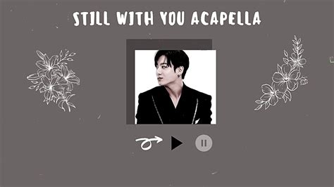 Jeon Jungkook Singing Still With You Acapella On Suga S Fm Today Youtube