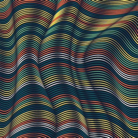 Free Vector Colorful Wavy Lines Background