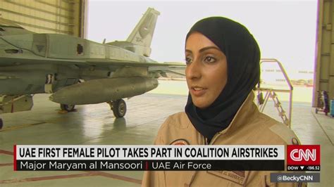uae s 1st female fighter pilot led strike against isis cnn
