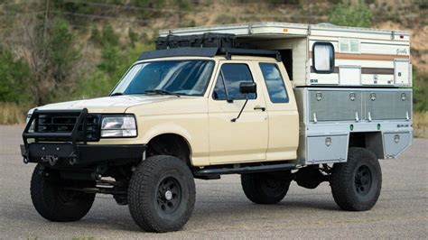 This 45000 1995 Ford F 250 Camper Truck Is A Backwoods Adventurers Dream