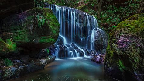 Water Falls Katoomba Australia Desktop Hd Wallpapers Para Teléfonos