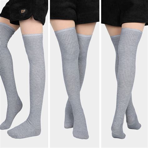 Women Girls Cable Knit Extra Long Boot Socks Over Knee Thigh High Warm