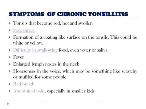 Ppt Chronic Tonsillitis Symptoms Causes And Treatment Powerpoint