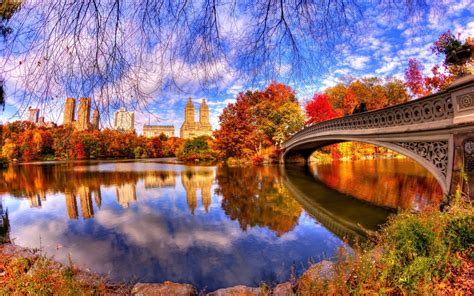 Architecture Reflection In Central Park Wallpaper For Widescreen