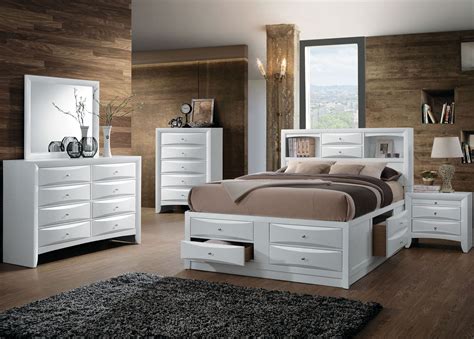 Shop wayfair for all the best white bedroom sets. Ireland White Bookcase Storage Bedroom Set - 1StopBedrooms.