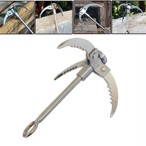 Grappling Hook Folding Survival Claw Multifunctional Stainless Steel