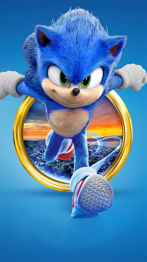Based on the global blockbuster videogame franchise from sega, sonic the hedgehog tells the story of the world's speediest hedgehog as he embraces his new home on earth. Sonic the Hedgehog (2020) Phone Wallpaper | Moviemania