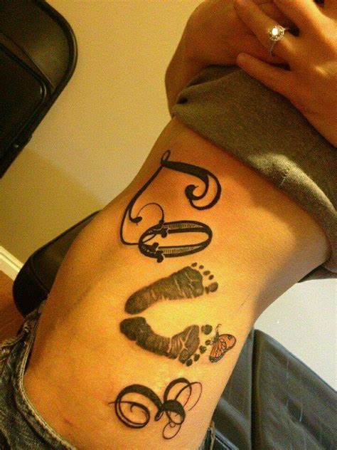 Baby Feet Tattoo For Mom