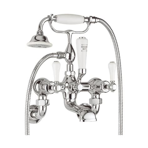 Belgravia Lever Bath Shower Mixer With Kit And Wall Unions City Tiles
