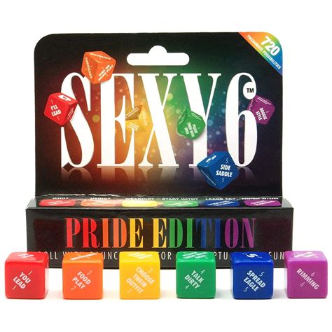 Sexy 6 Dice Game Pride Edition Erotic Adult Couples Fun Sexyland