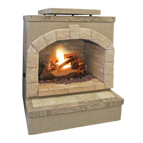 Cal Flame 59 In Tile And Stucco Propane Gas Outdoor Fireplace 22