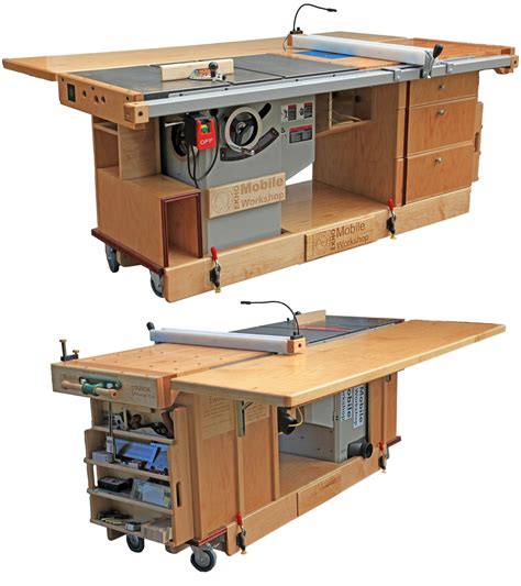 Table Saw Station Woodworking Shop Storage Ideas Woodworking Shop