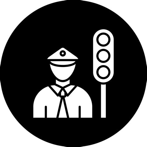 Civilian Traffic Officer Vector Icon Style 22622156 Vector Art At Vecteezy