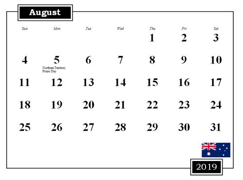 We are very proud to promote tourism in malaysia inspiring you to see and experience the authenticity of malaysian people, their distinctive home. August 2019 Australia Calendar With Holidays #august # ...