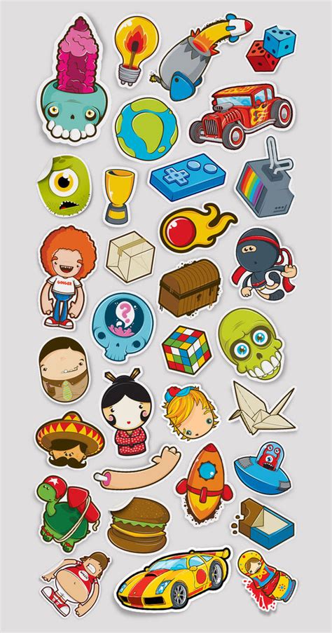 Cool Sticker Design Inspiration Browse Ideas