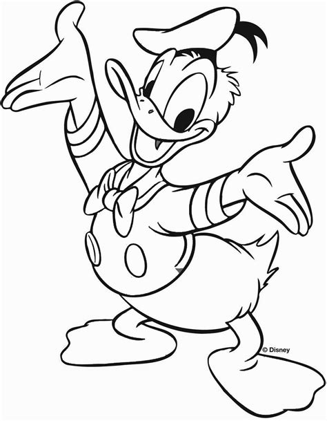 Donald Duck Coloring Page Unique Coloring Blog For Kids Donald Duck