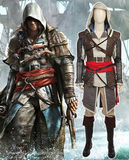 New Cosplay Costume Of Edward Kenway From Assassin S Creed Iv Black