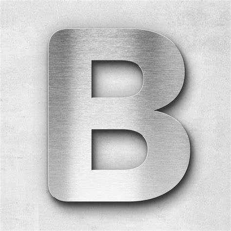 Metal Letter B Uppercase Classic Series
